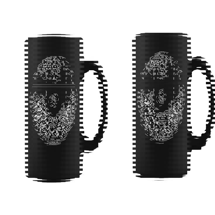 デトロイトスカイラインレコードtシャツ、モータウンレコードtシャツ。 コーヒーマグ