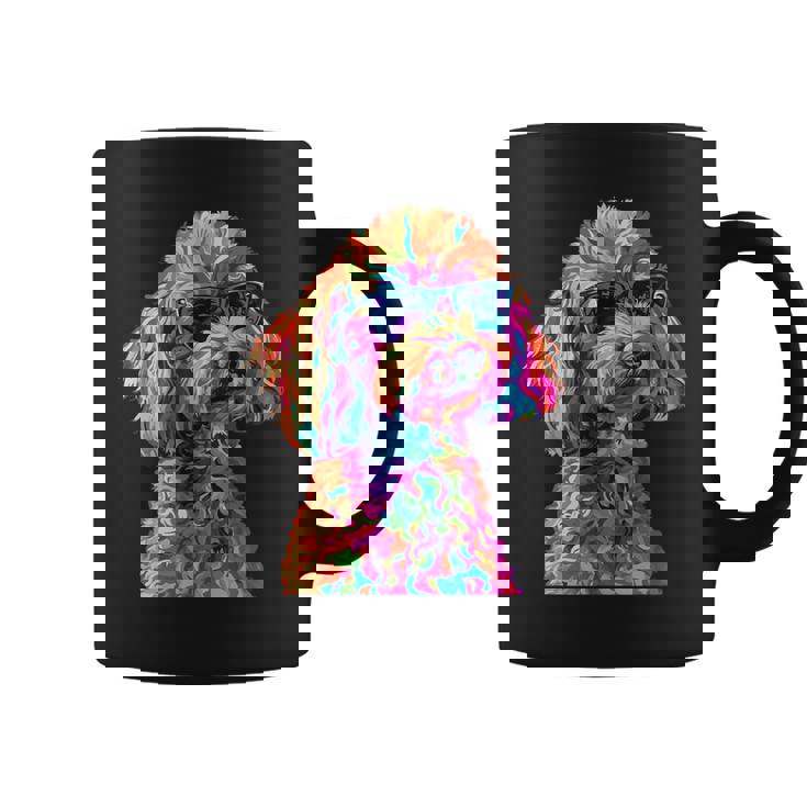 トイプードル愛好家デザイン ポップアート 面白いトイプードル 犬 コーヒーマグ