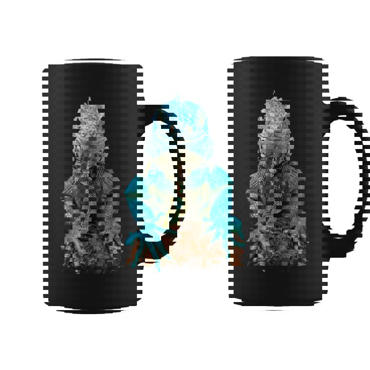 トカゲ イグアナ クール 爬虫類 グラフィック – 男性、女性、男の子、女の子。 コーヒーマグ