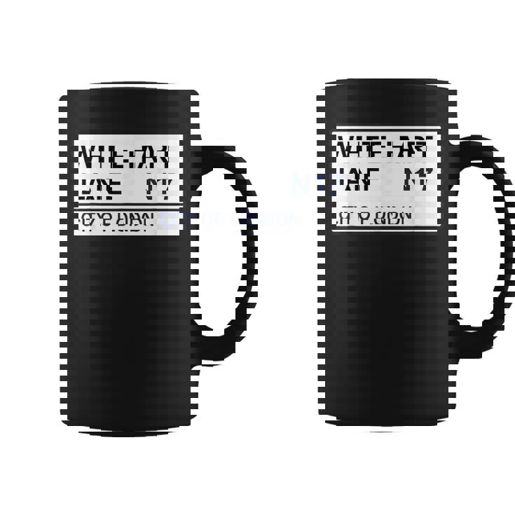 トッテナム フットボールチーム ホワイト ハートレーン ストリートサイン コーヒーマグ