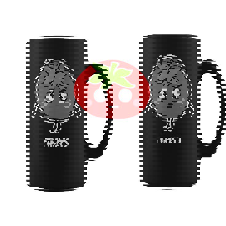 トマト 顔 イラスト かわいい おもしろ 面白い 簡単 シンプル ゆるい 野菜 コーヒーマグ