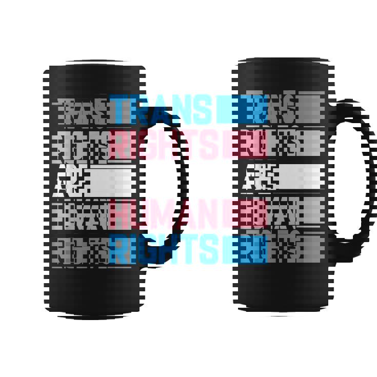 トランスライツは人権トランスジェンダープライドフラッグ コーヒーマグ