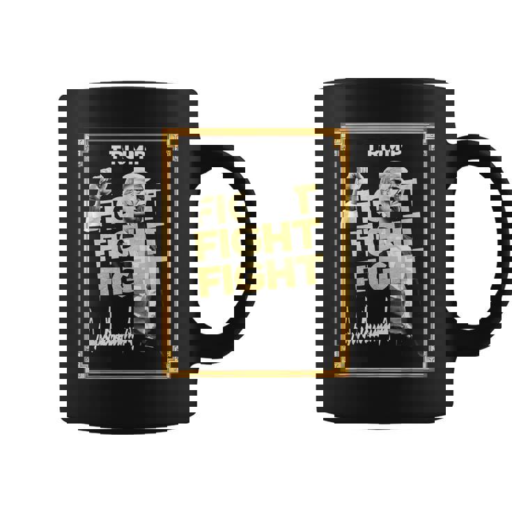 トランプミームコイン、トランプクリプトミーム、ファイトファイトトランプ。 コーヒーマグ