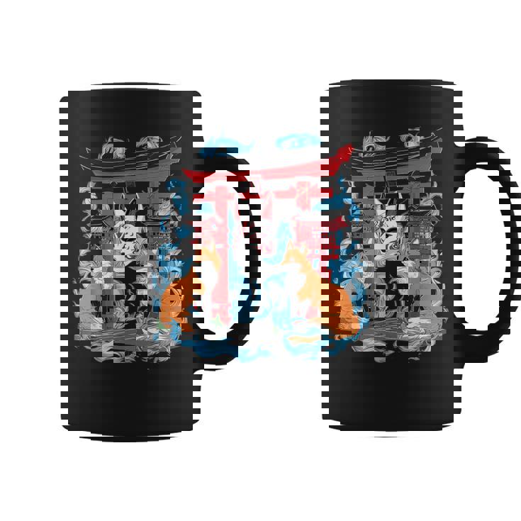 トリゲイツ 伏見稲荷 京都 和風 きつねマスク コーヒーマグ