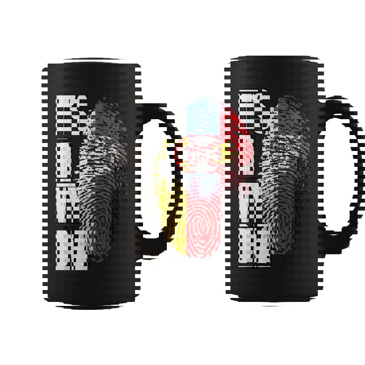 ドイツとセルビアのdna遺産フラグ コーヒーマグ