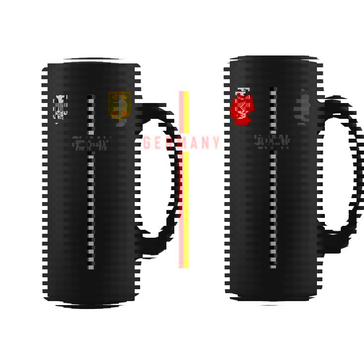 ドイツ国旗、ドイツのシルエットマップ、紋章 コーヒーマグ