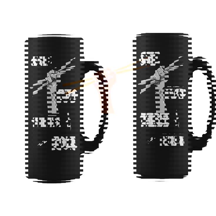 ドラマー ギフト 楽器 メンズ ドラムスティック用 コーヒーマグ