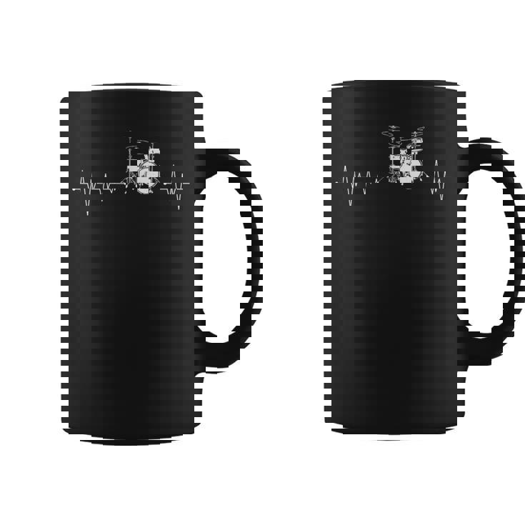 ドラマーギフト 心拍計楽器ドラム コーヒーマグ