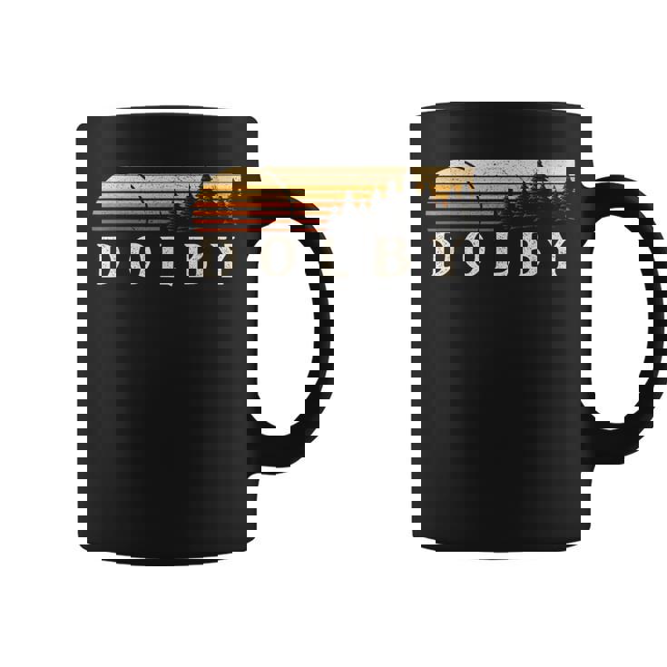 ドルビー、Me ヴィンテージ エバーグリーン サンセット 80年代レトロ コーヒーマグ