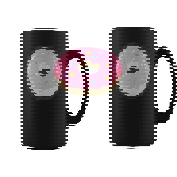 ドーナツレッドアイシングコミックグラフィック メンズ レディース 子供用 コーヒーマグ