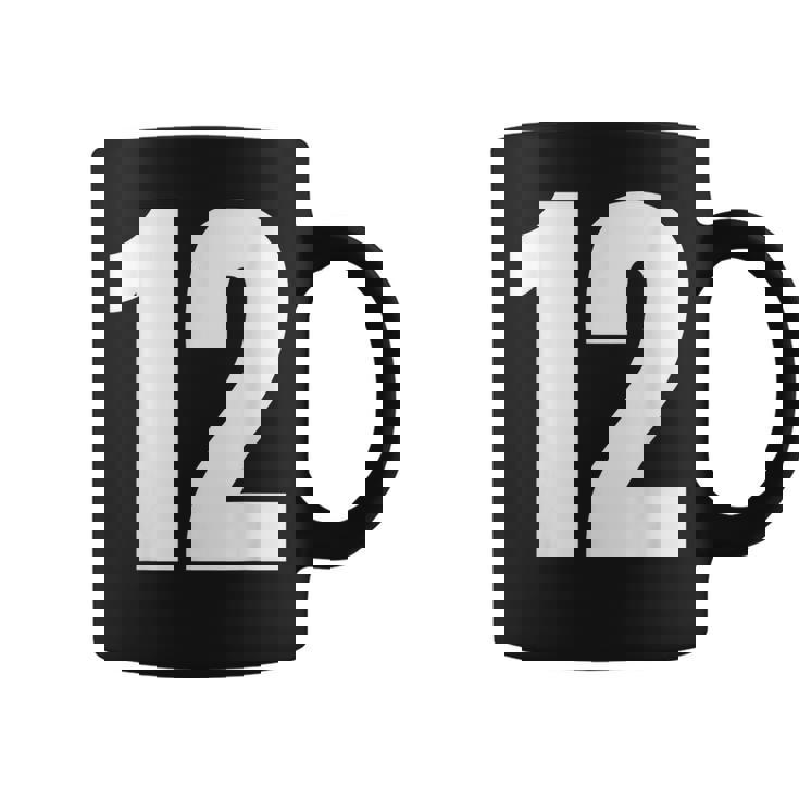 ナンバー12 シャツ。十二 コーヒーマグ