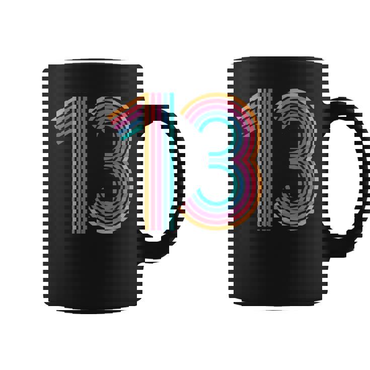 ナンバー13 13周年 男の子 女の子 13歳の誕生日 コーヒーマグ