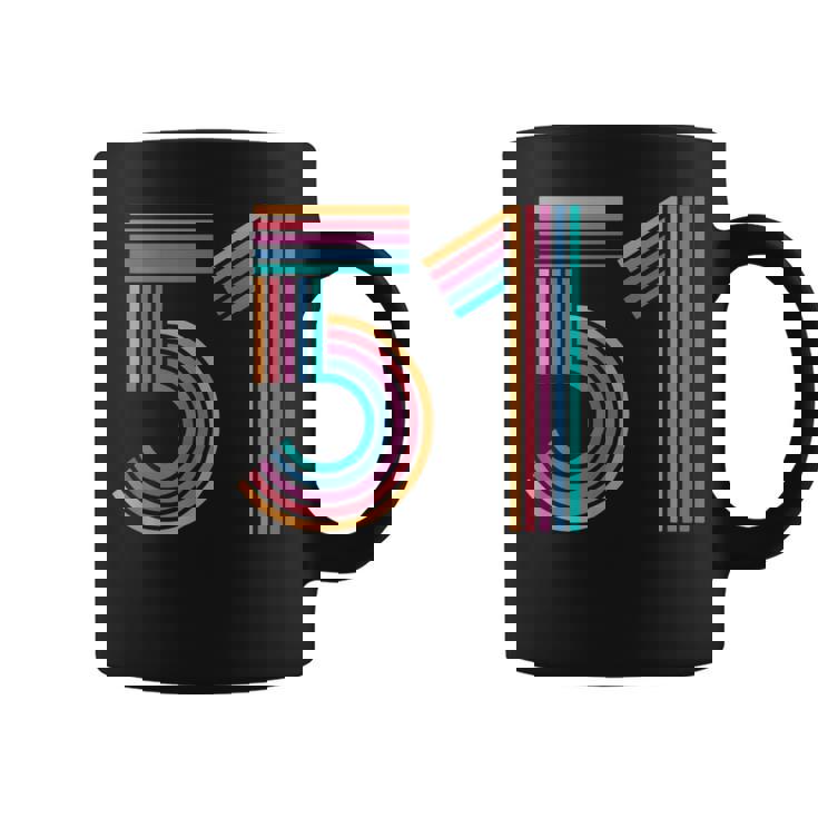 ナンバー51 Fifty-One Anniversary 男女 51歳の誕生日 コーヒーマグ