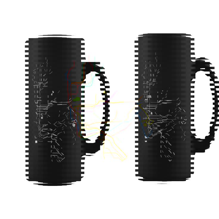 ニューヨーク 路線図 親子ペア キッズ コーヒーマグ