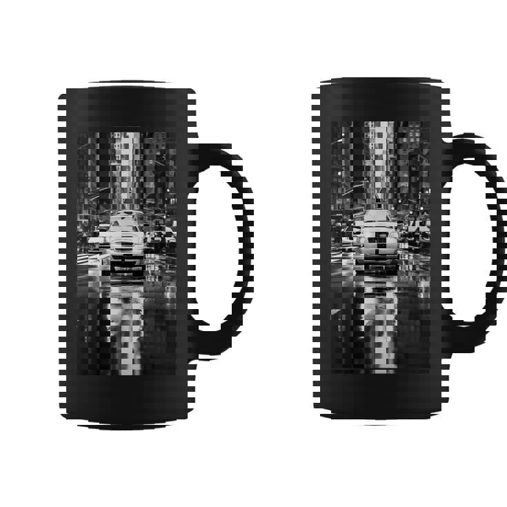 ニューヨークのタクシーのモノクロ写真 写真 コーヒーマグ