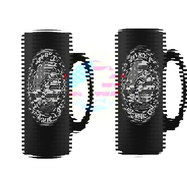 ニューヨーク市フィッシャーマンズクラブ アメリカ国旗釣り コーヒーマグ