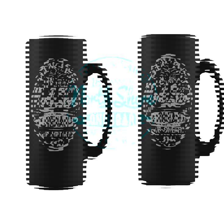 ノースショアハワイロングボードサーフ コーヒーマグ