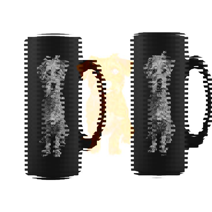 ノーフォークテリア 犬 モチーフ ペット アートワーク ノーフォークテリア コーヒーマグ