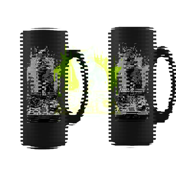 ハウスキャット レインボー Dj 猫 キティ コーヒーマグ