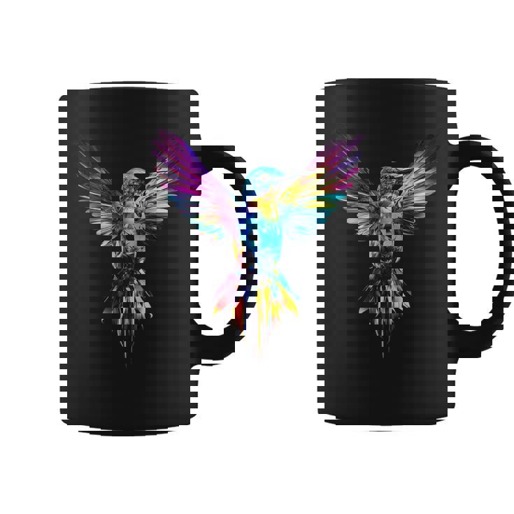 ハチドリ カラフル アート 動物 グラフィック 鳥 ハチドリ コーヒーマグ