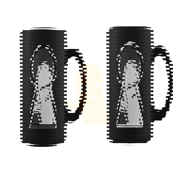 ハニワ くん 埴輪『古墳の 窓から』【ゆるフレンズ】歴史土器 キャラクター かわいい イラスト 面白い コーヒーマグ