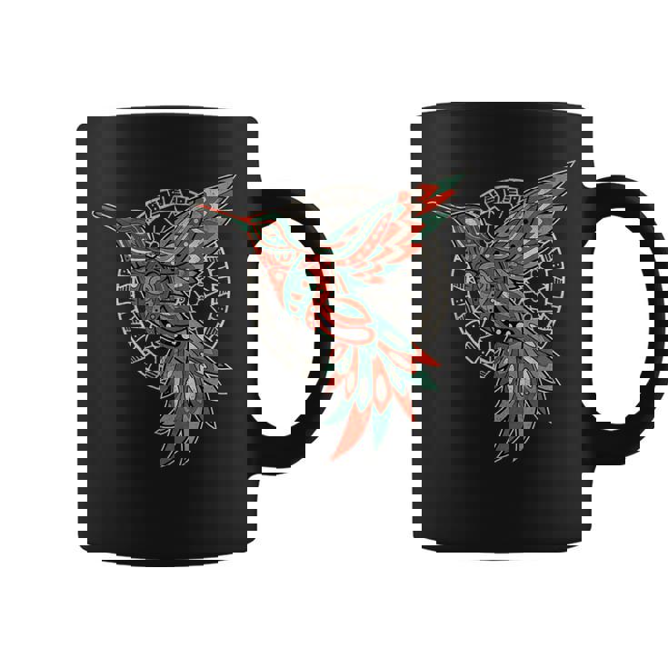 ハミングバード・トライバル・アート ネイティブアメリカン・インディアン・インディジナス コーヒーマグ