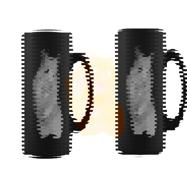 ハムスターミーム ピースサイン付き コーヒーマグ