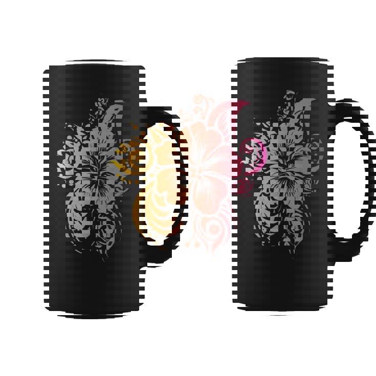 ハワイアン トライバル ハイビスカスシャツ ハワイアン トライバル コーヒーマグ