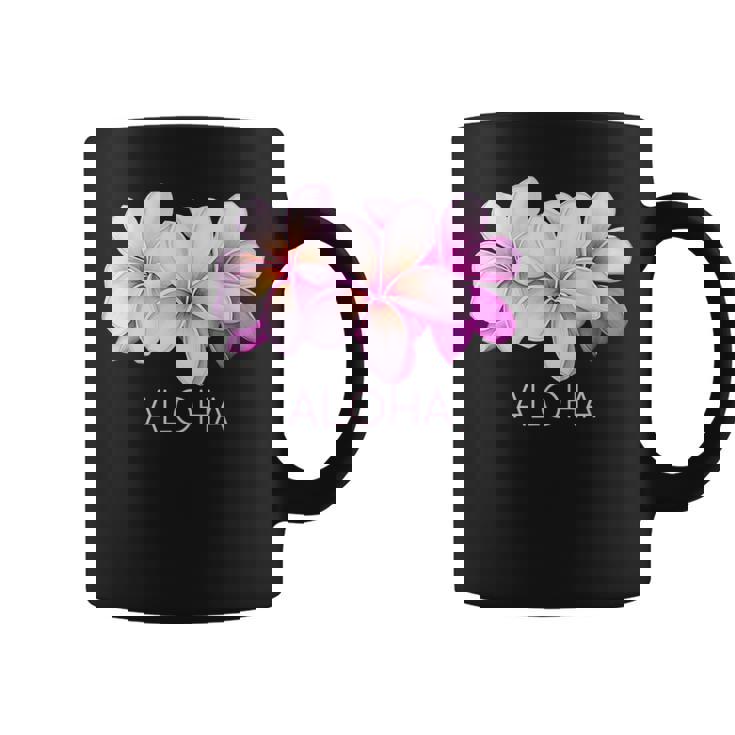 ハワイアンアロハプルメリアアート コーヒーマグ