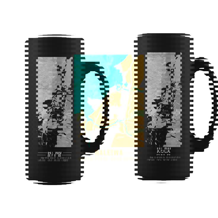 ハワイハレイワ ノースショア オアフ地図 コーヒーマグ