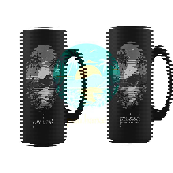 ハワイ語のパウハナはハッピータイムを意味します コーヒーマグ