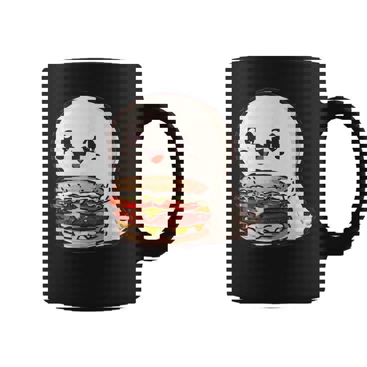 ハンバーガーとかわいいおばけ コーヒーマグ