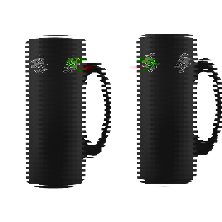 ハートと蛇 巳年 パンク ロカビリー スーベニア スカジャン風 東洋 人間 ハングリーであれ、愚かであれ。 コーヒーマグ