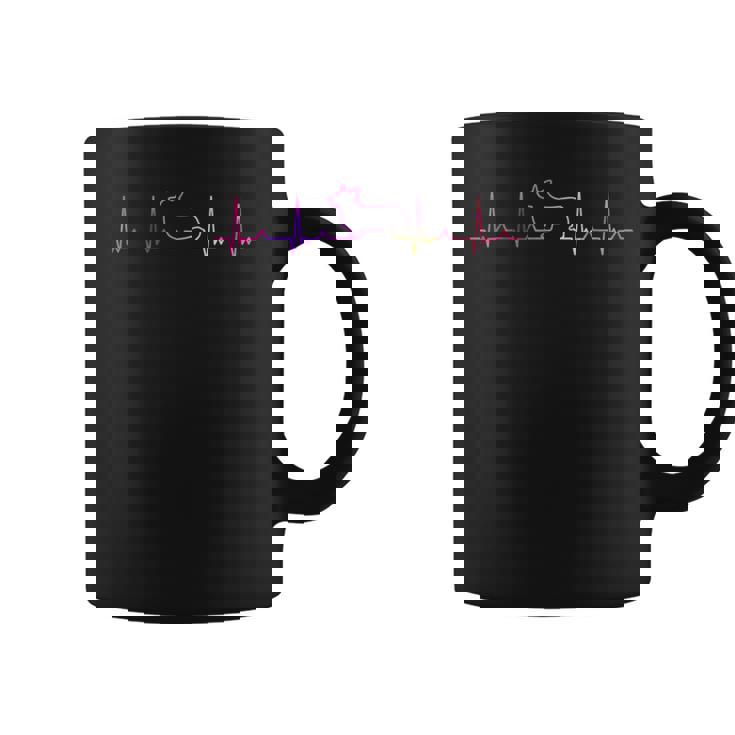 ハートビート コーギー ウェルシュ・コーギー コーギー好き 愛犬家 心電図 犬の飼い主 コーギーの飼い主 犬好き 犬 コーヒーマグ