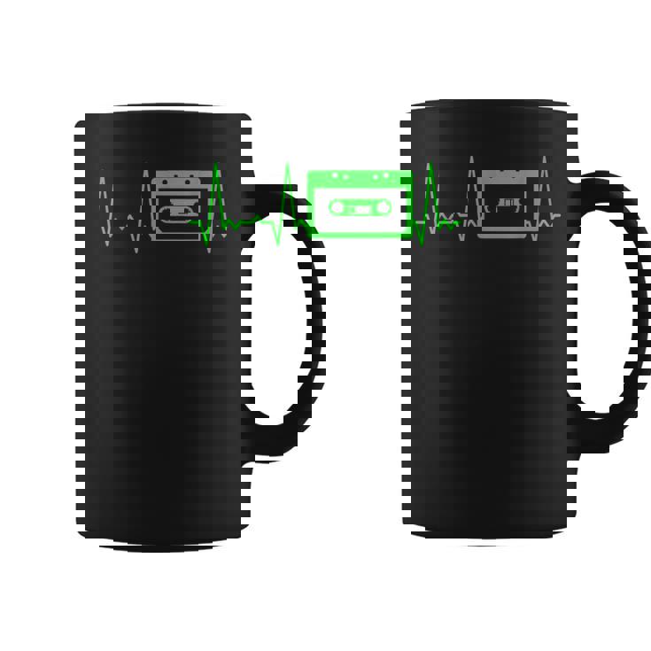 ハートビートカセットテープ コーヒーマグ
