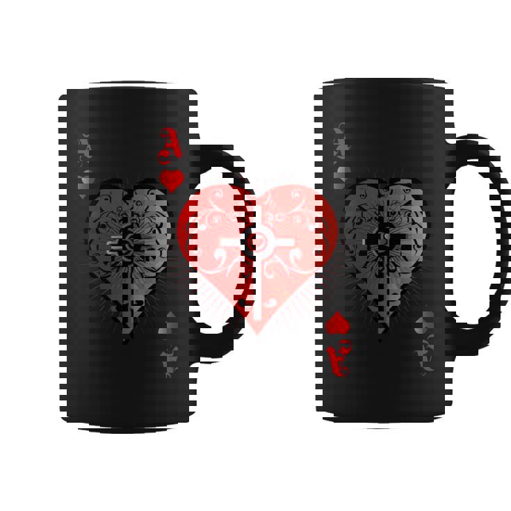 ハートポーカーエースi テキサスホールデムカジノカードケース ポーカー 長袖tシャツ コーヒーマグ