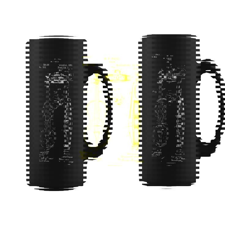バイオリン奏者 バイオリン ビンテージ 特許 ストリング オーケストラ コーヒーマグ