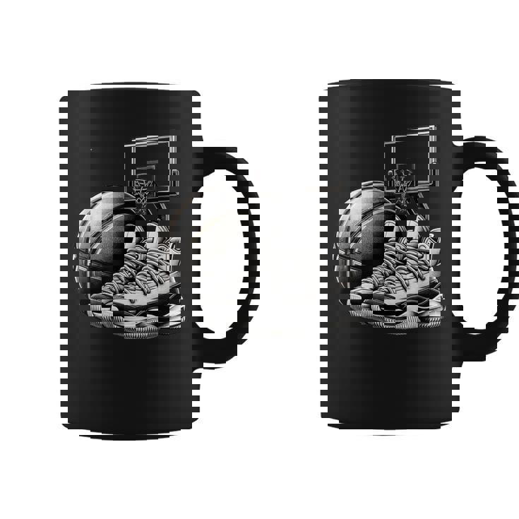 バスケットボール選手の夢 スニーカー ボール スラムダンク コーヒーマグ