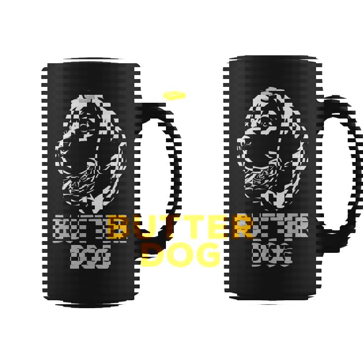 バター犬-彼のバターと一緒に犬面白いミーム コーヒーマグ