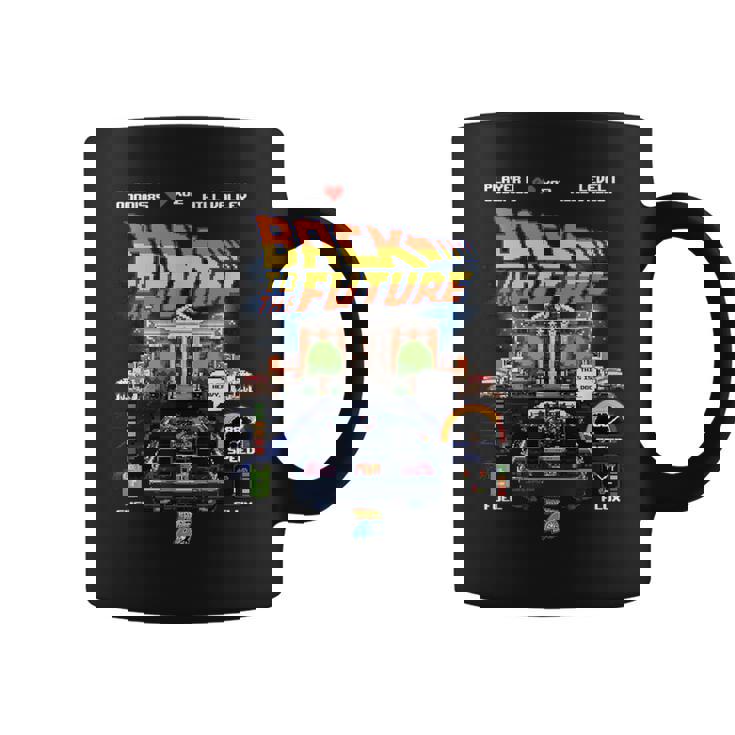 バック・トゥ・ザ・フューチャー 40周年記念ビデオゲームスタイル コーヒーマグ