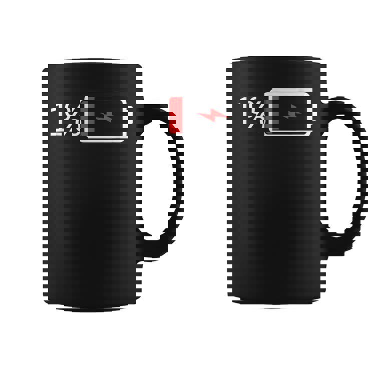 バッテリー1 – バッテリー1 I おもしろ低エネルギーパーセント コーヒーマグ