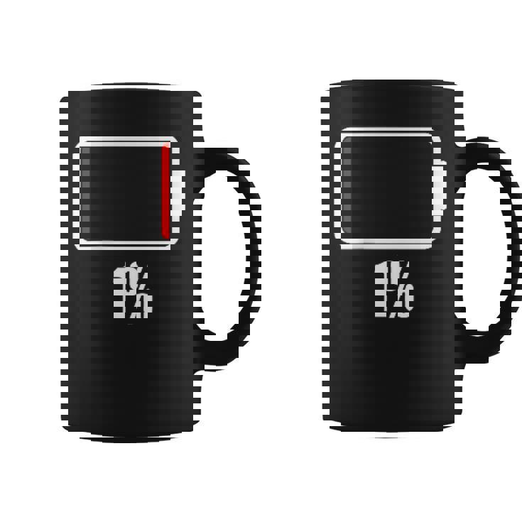 バッテリー1シャツ。バッテリーハート。充電済みバッテリーは空です。 コーヒーマグ