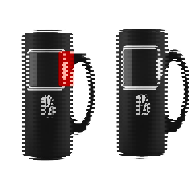 バッテリー残り1バッテリーデッドtシャツバッテリー低下 コーヒーマグ