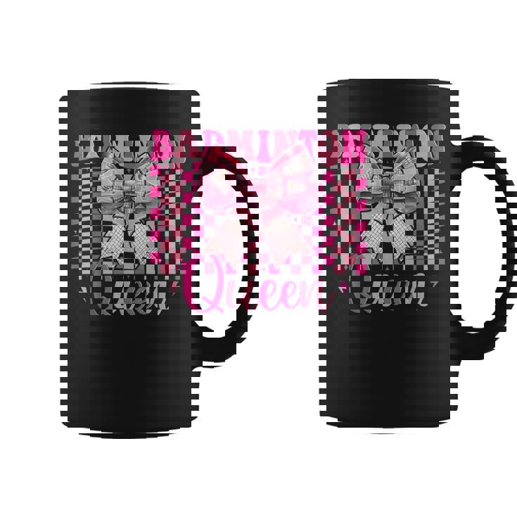 バドミントン クイーン プレイヤー 女の子 ママ 母の日 コケット リボン コーヒーマグ