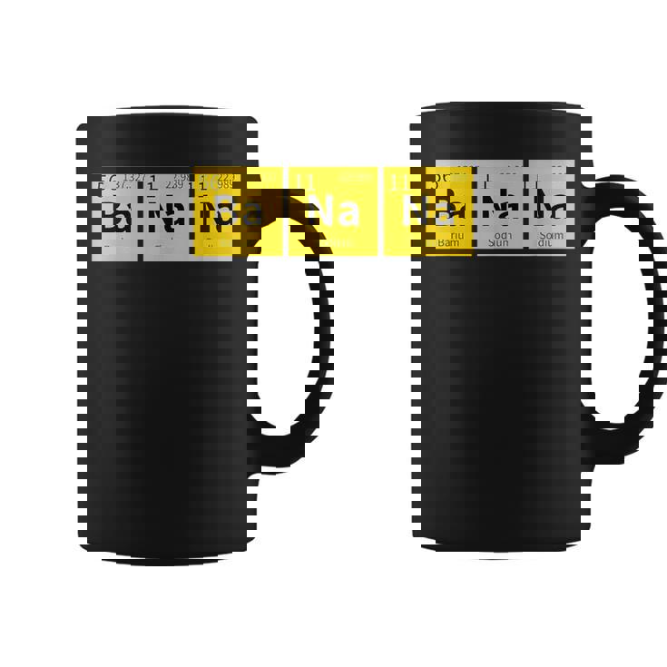 バナナおかしい化学元素周期表食品科学 コーヒーマグ