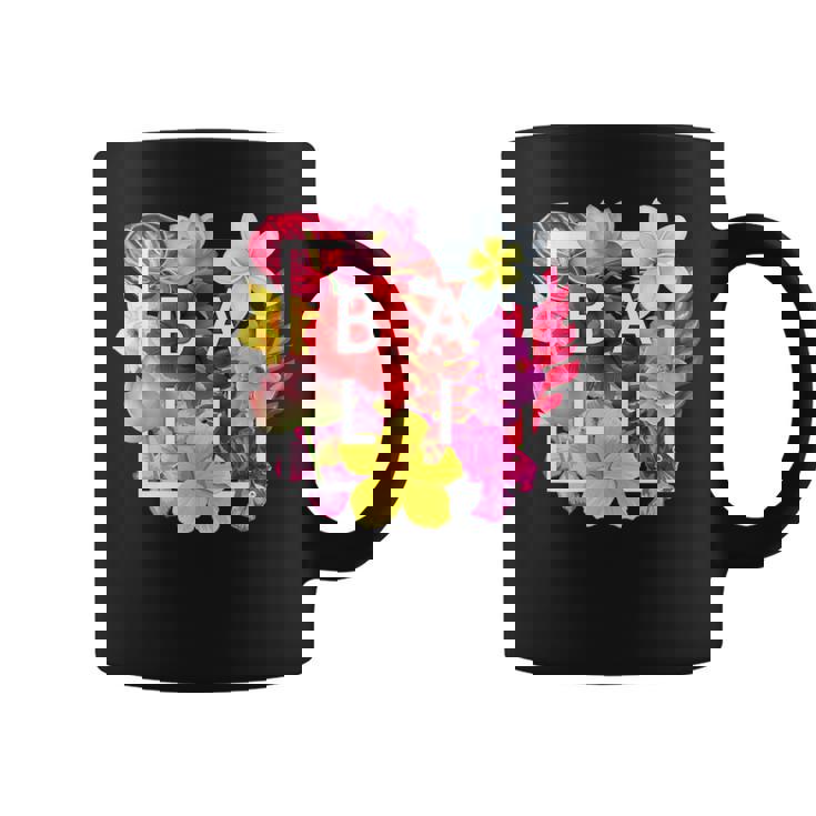 バリの花 ワードアート バリ島インドネシア土産 コーヒーマグ