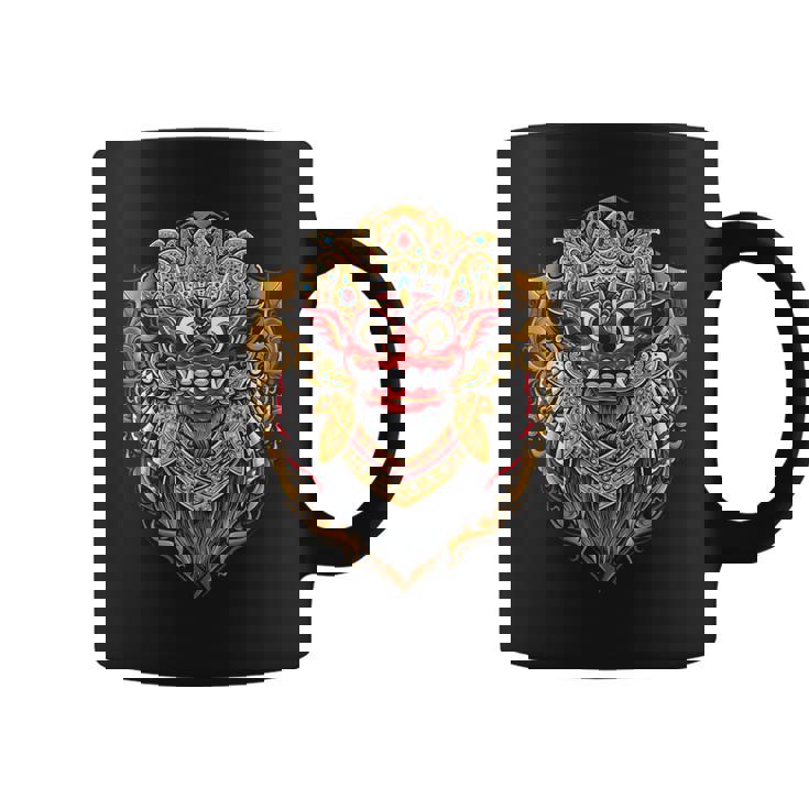 バリ島 バロンマスク バリの神話 邪悪な魔女 神殿 悪魔の女王 ガルダ 神 インドネシア 古い習慣 お土産 ウブド 伝統 コーヒーマグ