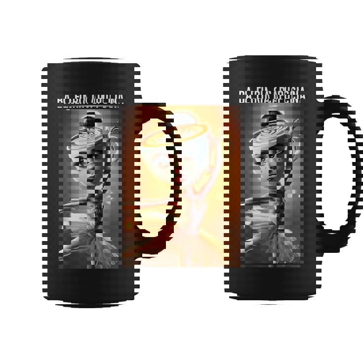 バレリーナ カプチーノ 面白い イタリアン ブレイン レッド コーヒーマグ