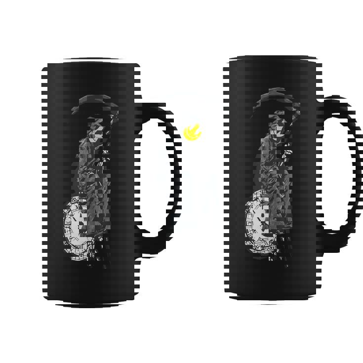 バンクシーの死神時計 コーヒーマグ