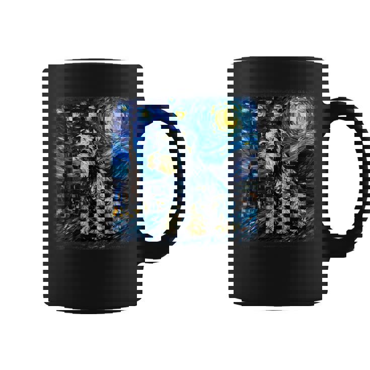 バン・ゴッホ 星月夜ミニチュア・シュナウザー コーヒーマグ